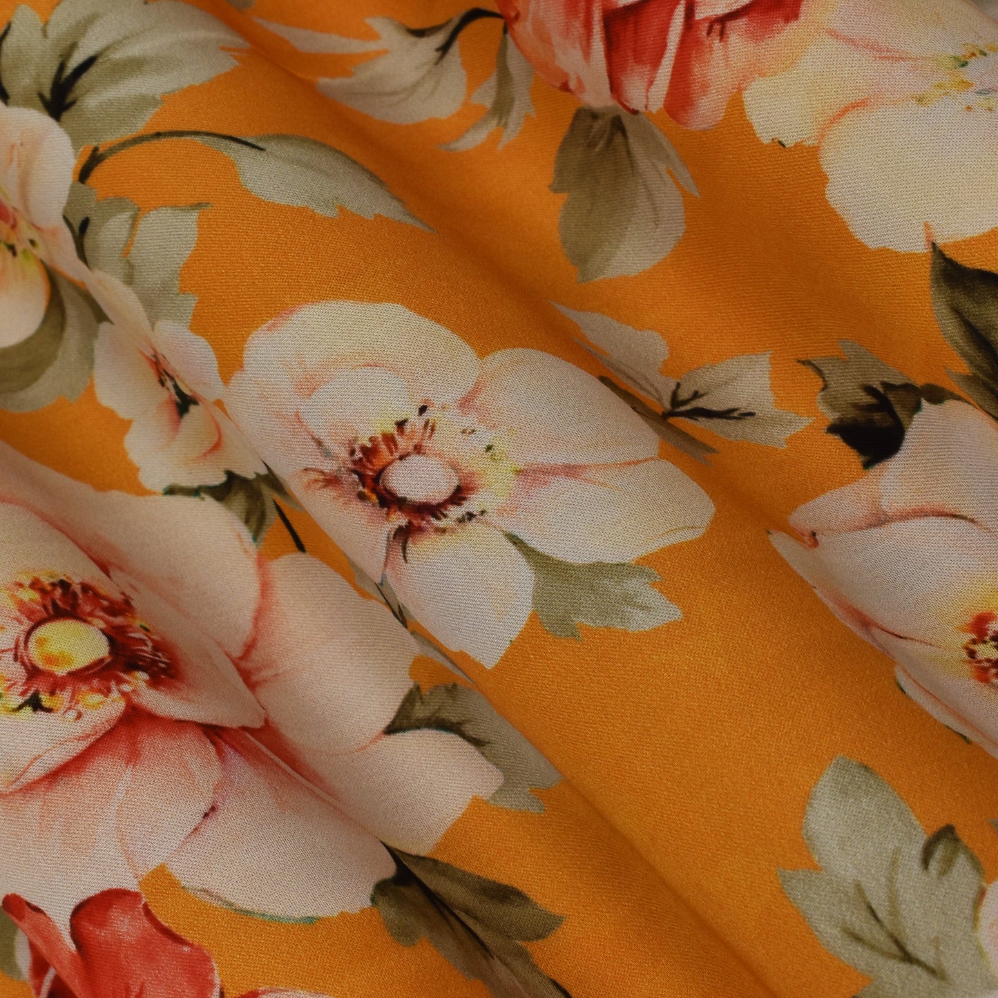 Multi Color Modal Satin Print Fabric