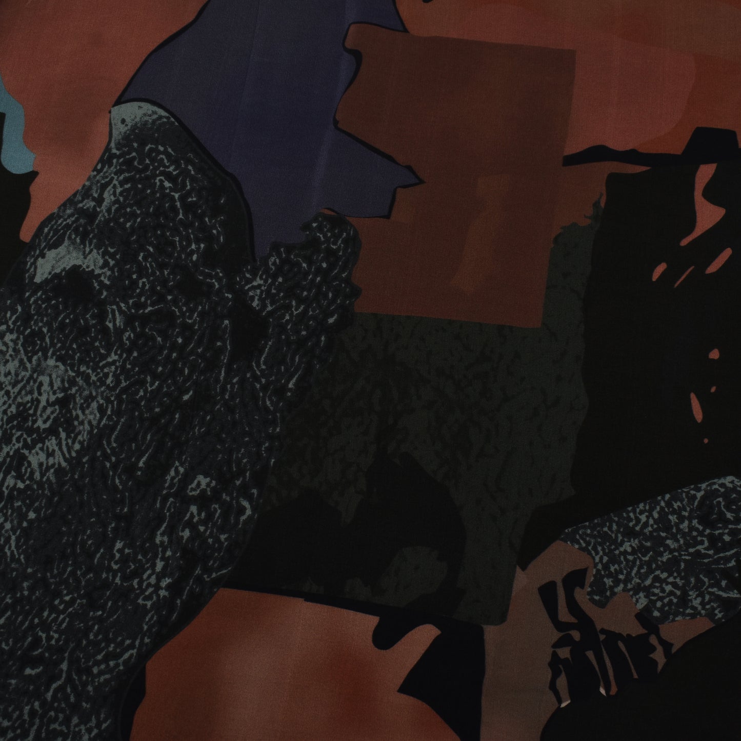 Multi Color Crepe Print Fabric