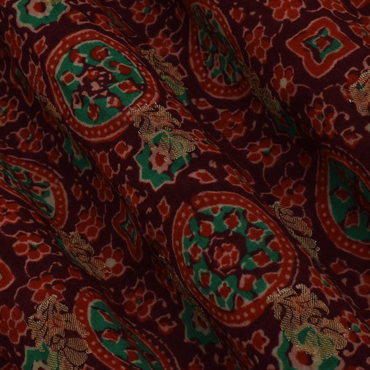 Multi Color Chinon Jaquard Fabric