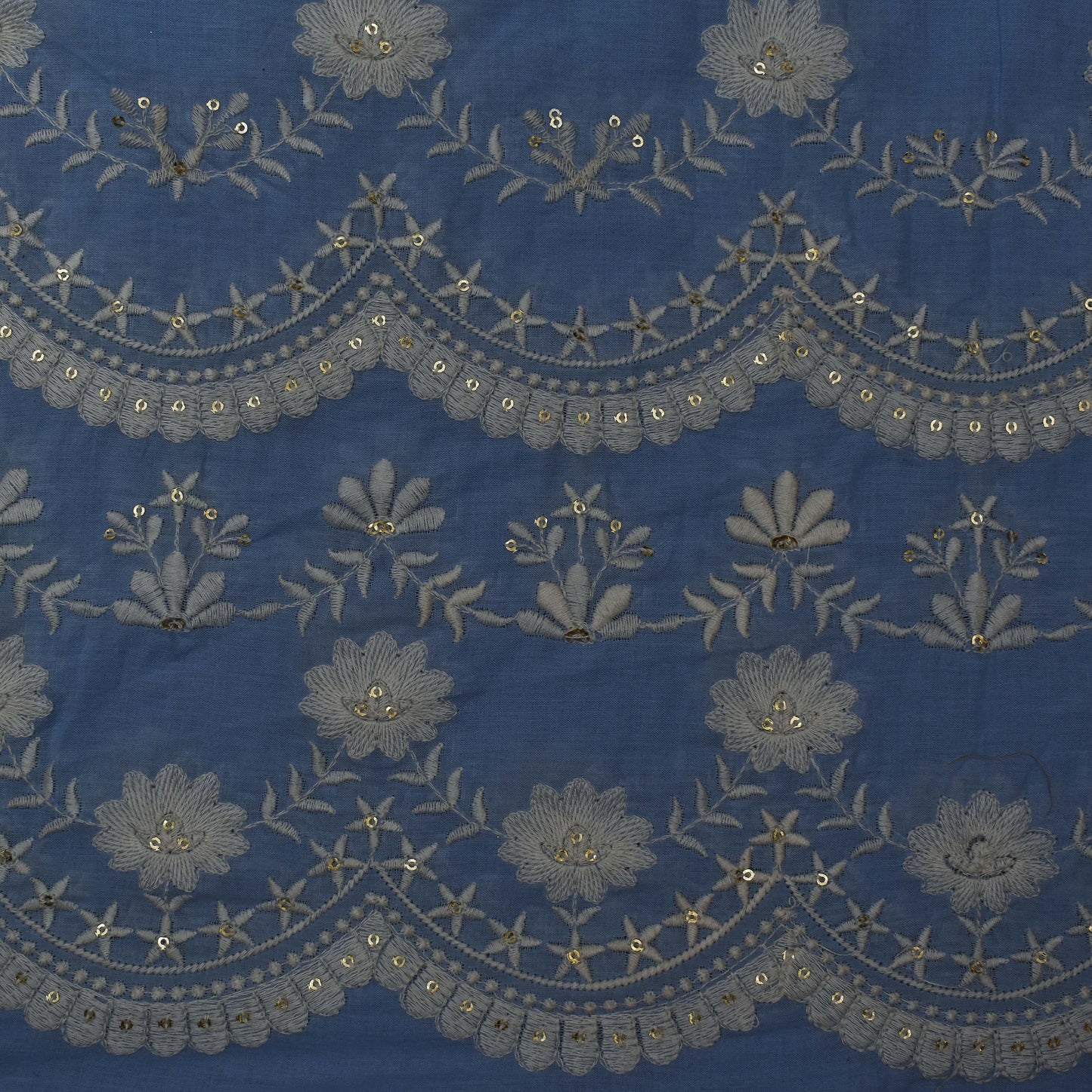 Colored Color Cotton Plazo Embroidery Fabric