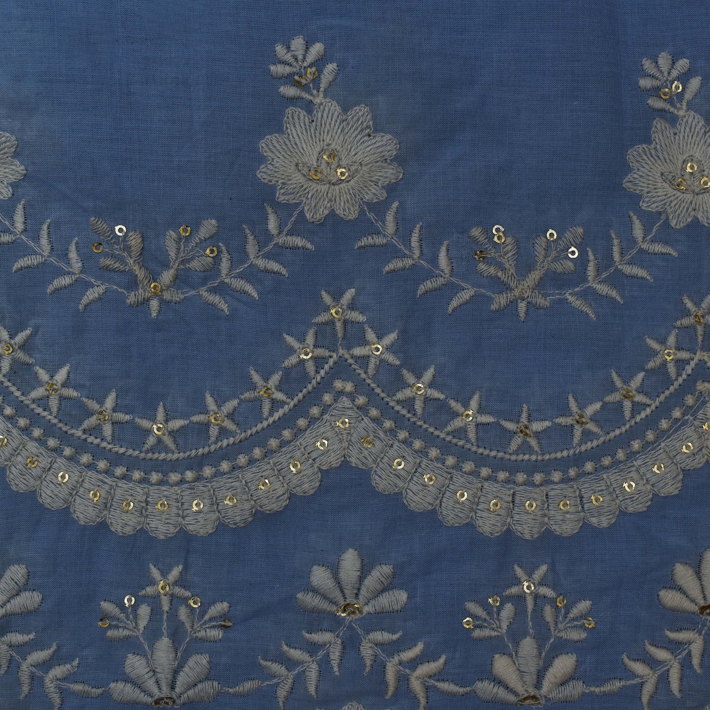 Colored Color Cotton Plazo Embroidery Fabric