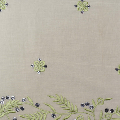 Off White Color Kora Cotton Booti Fabric