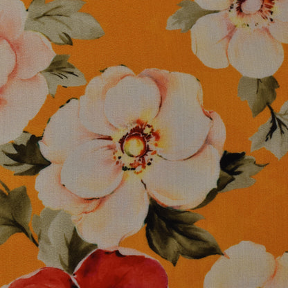 Multi Color Modal Satin Print Fabric