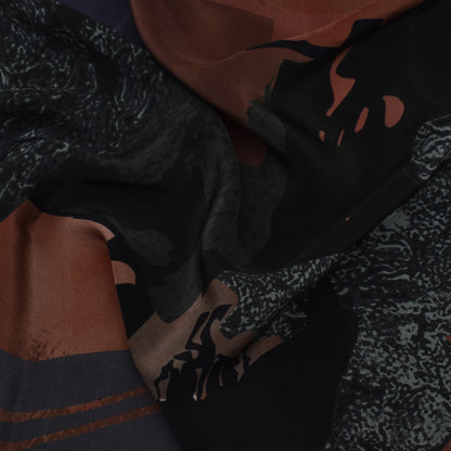 Multi Color Crepe Print Fabric