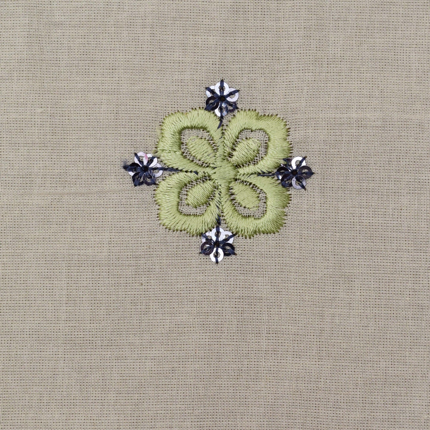 Off White Color Kora Cotton Booti Fabric