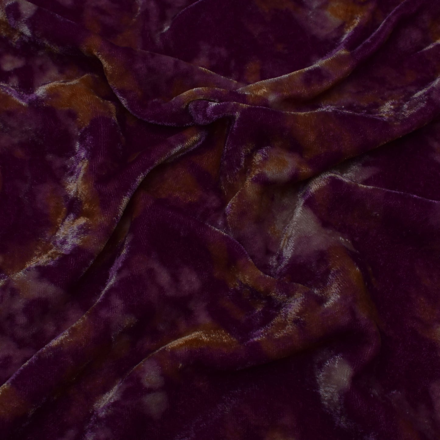 Lavender Color Silk Velvet Print Fabric