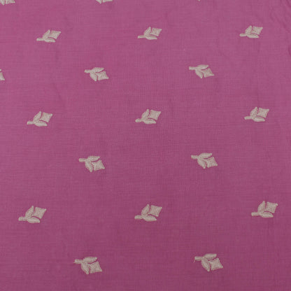 Pink Color Cotton Booti Fabric