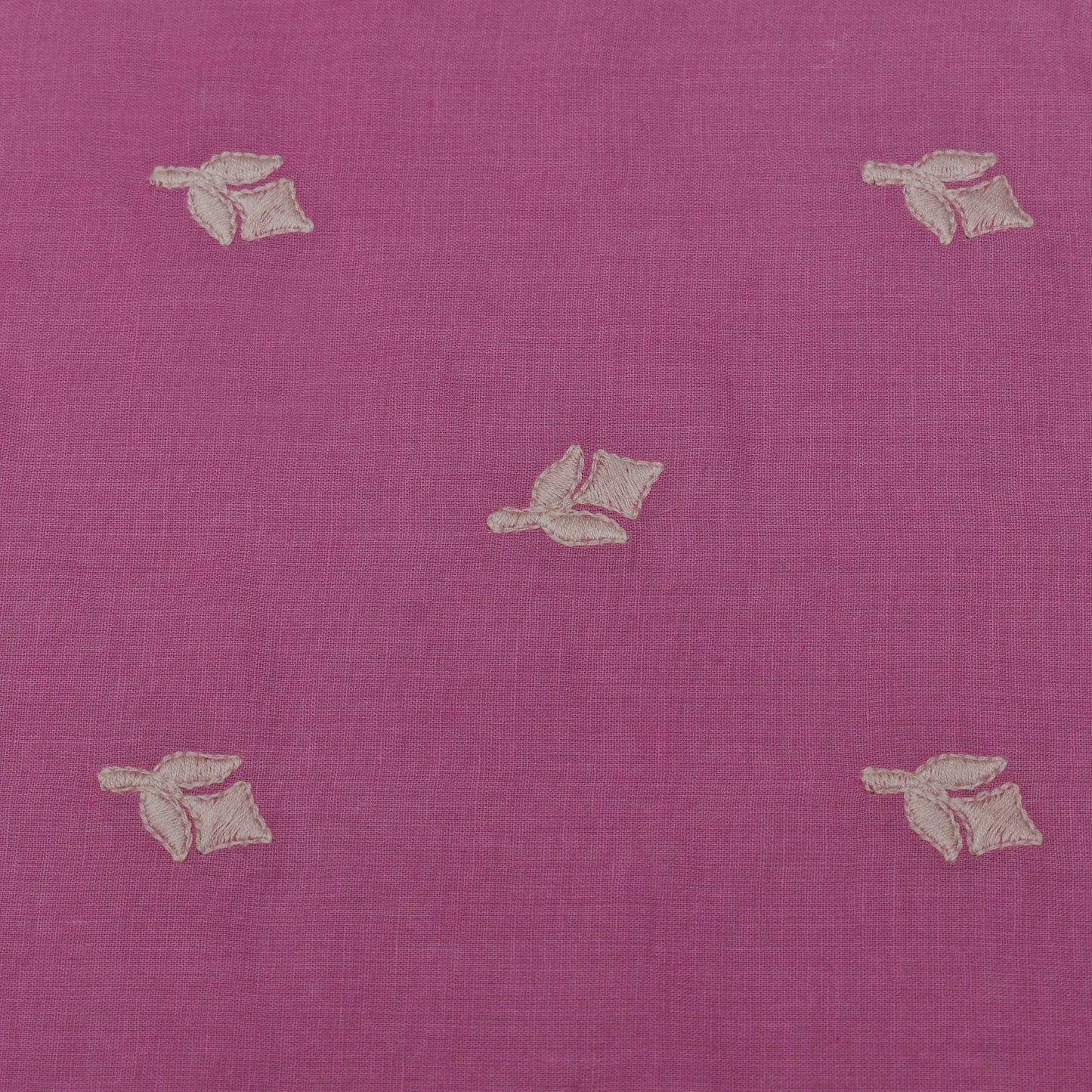 Pink Color Cotton Booti Fabric