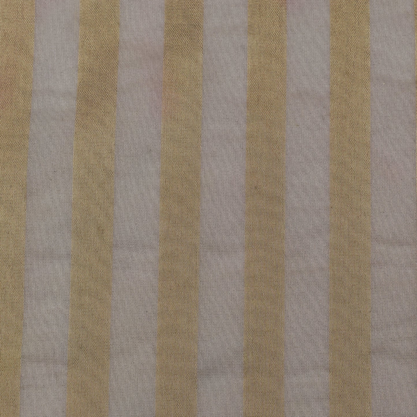 Dyeable Organza Zari Stripe Fabric