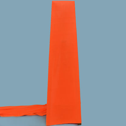 Orange Color Crush Satin Lycra Fabric