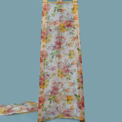 Multi Color Chiffon Hydra Print Fabric