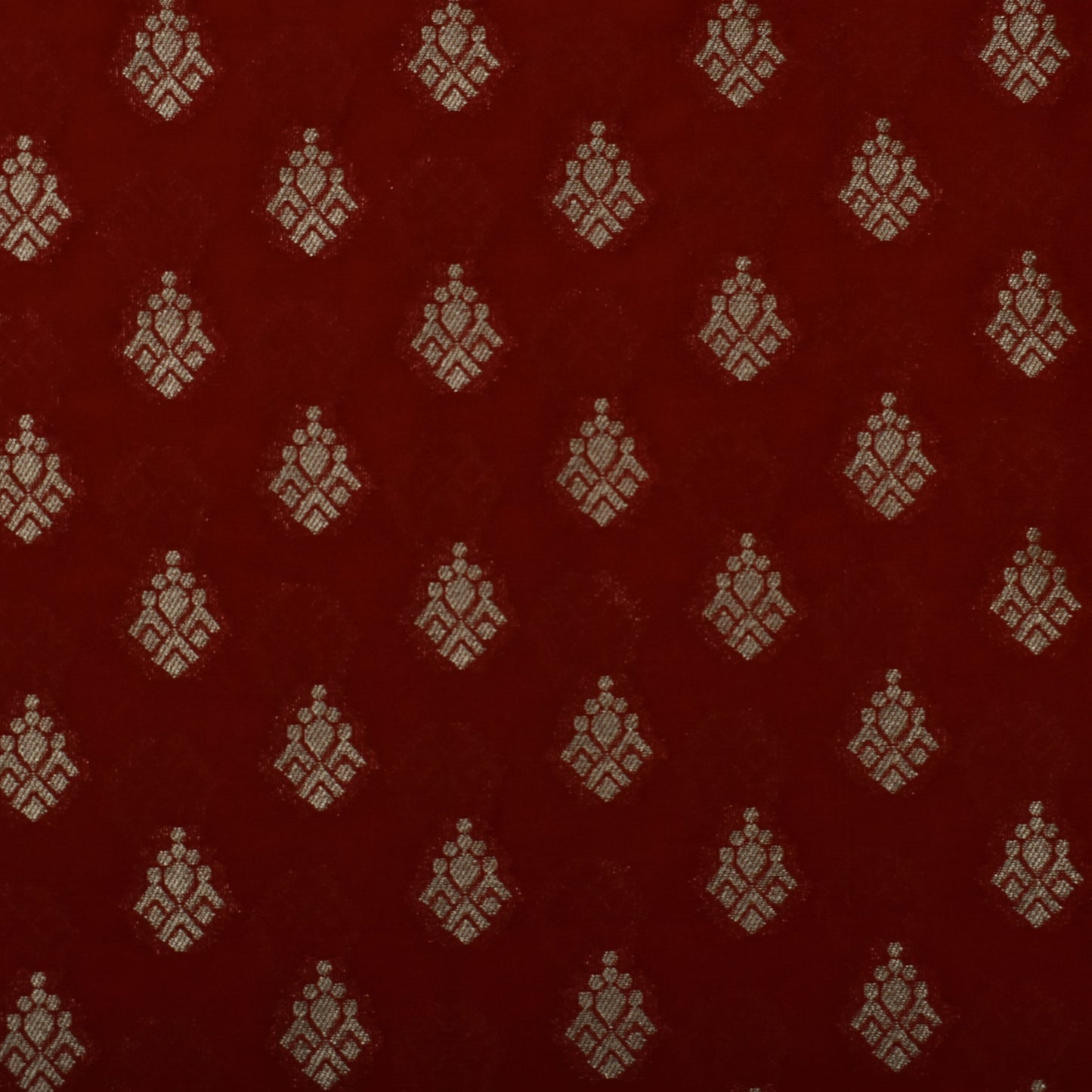 Red Color Brocade Fabric