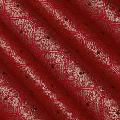 Rani Color Katan Meena Brocade Fabric