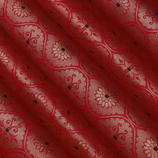 Rani Color Katan Meena Brocade Fabric