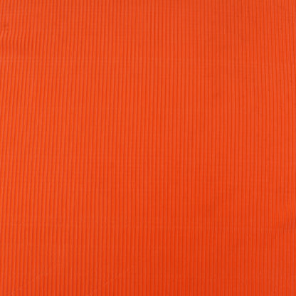 Orange Color Crush Satin Lycra Fabric