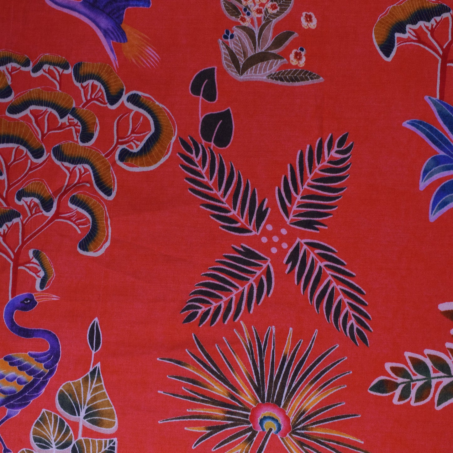 Multi Color Modal Satin Print Fabric