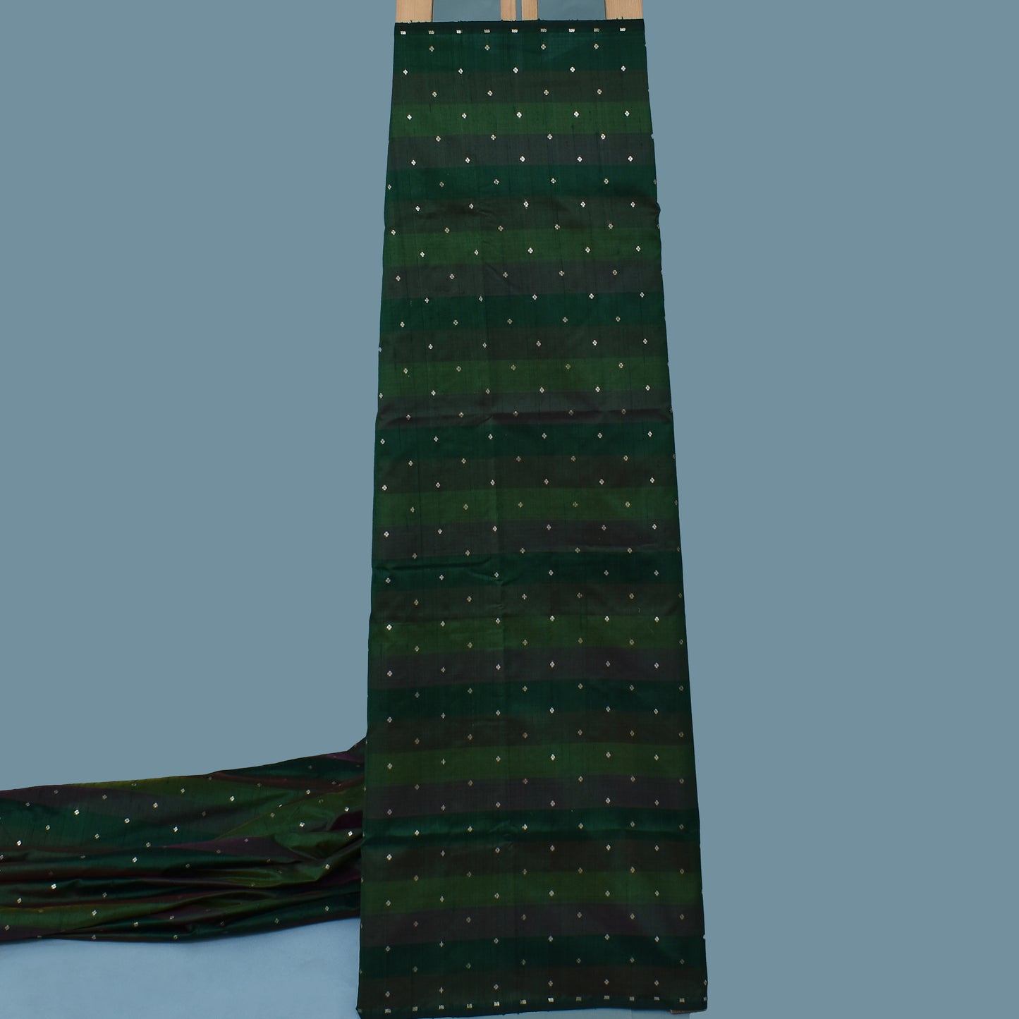 Multi Color Katan Dupion Brocade Fabric