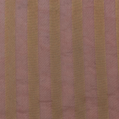 Gajri Color Organza Zari Stripe Fabric