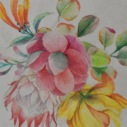 Multi Color Chiffon Hydra Print Fabric