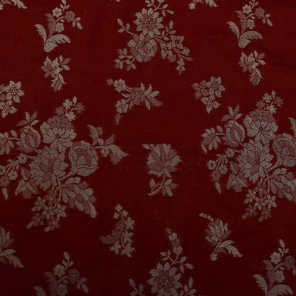 Red Color Brocade Fabric