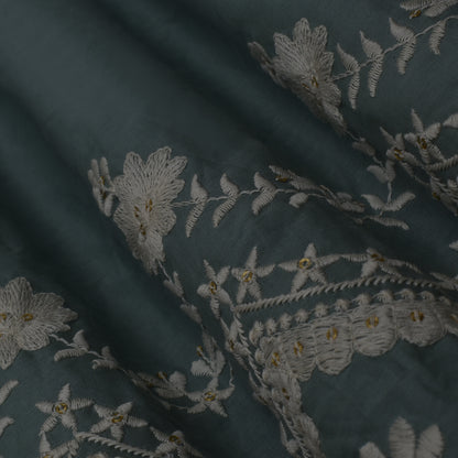 Colored Color Cotton Plazo Embroidery Fabric