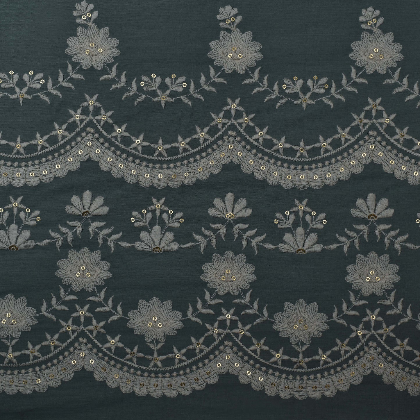 Colored Color Cotton Plazo Embroidery Fabric