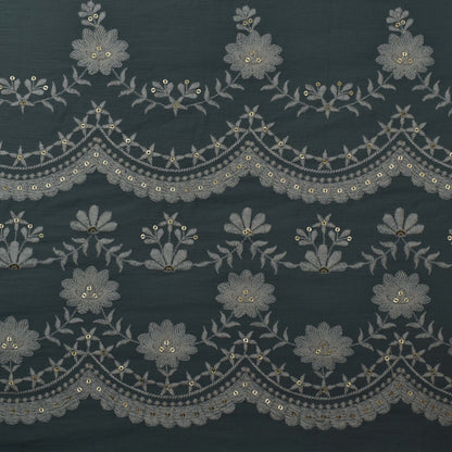 Colored Color Cotton Plazo Embroidery Fabric