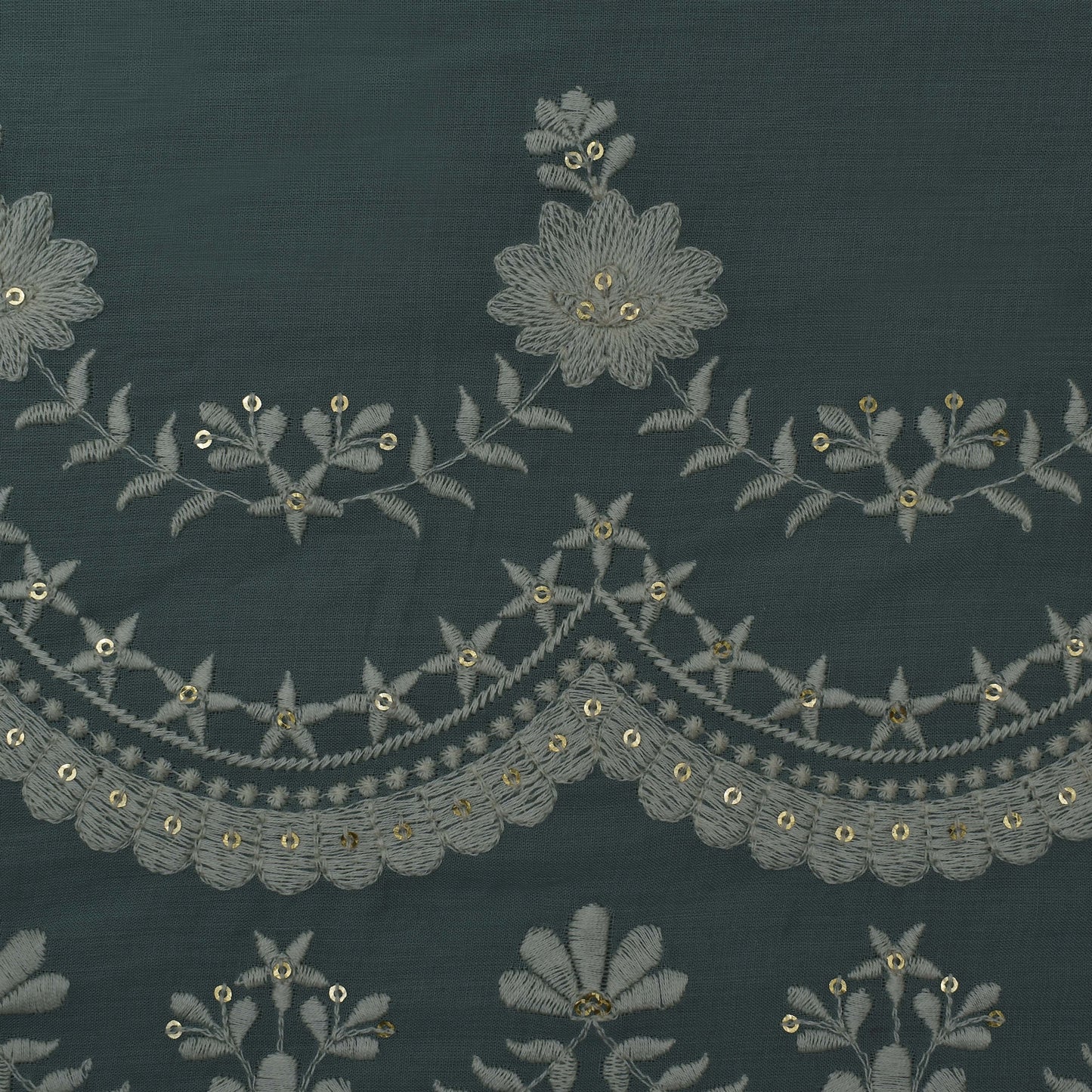 Colored Color Cotton Plazo Embroidery Fabric