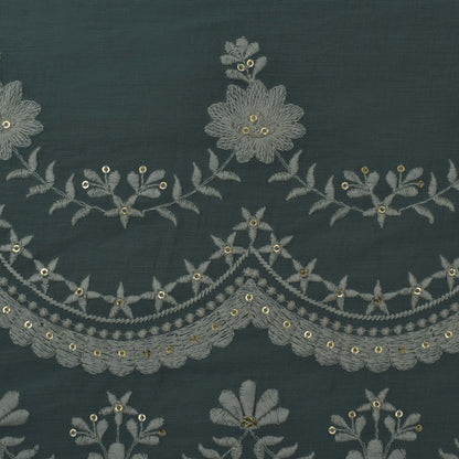 Colored Color Cotton Plazo Embroidery Fabric