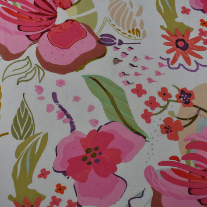 Multicolor Chinon Floral Print Fabric