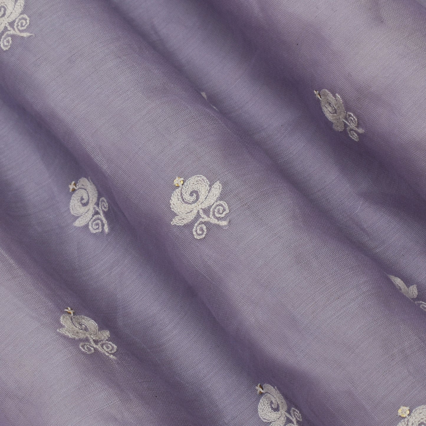 Move Color Chanderi Booti Fabric