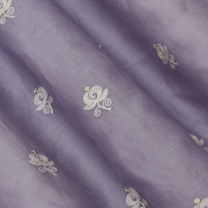 Move Color Chanderi Booti Fabric