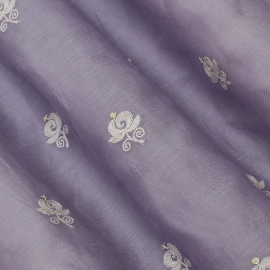 Move Color Chanderi Booti Fabric