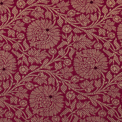 Pink Color Katan Meena Brocade Fabric