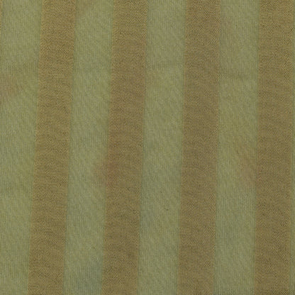 Green Color Organza Zari Stripe Fabric