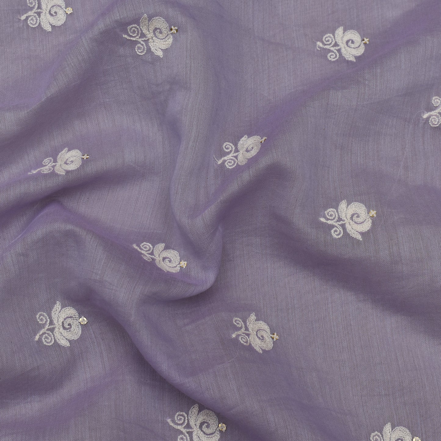 Move Color Chanderi Booti Fabric