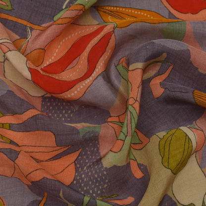 Multi Color Crepe Print Fabric (Cut Pieces 3Mtr)