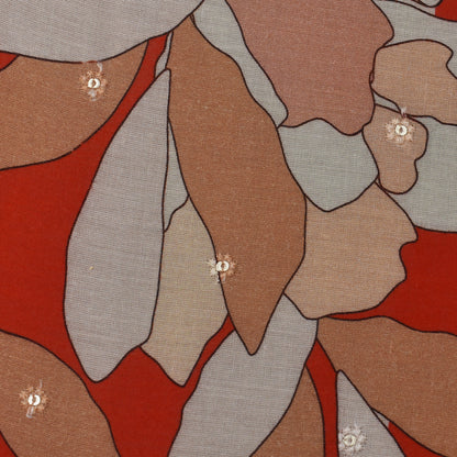 Multi Color Mulmul Print Booti Fabric