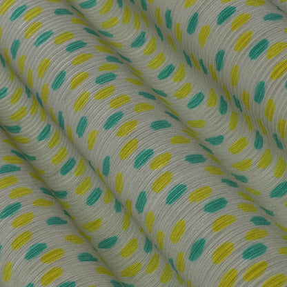 Multi Colored Crush Satin Print Fabric