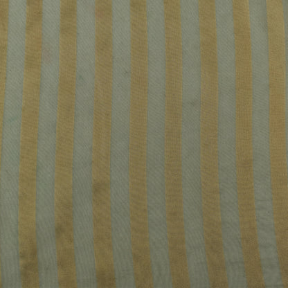 Green Color Organza Zari Stripe Fabric