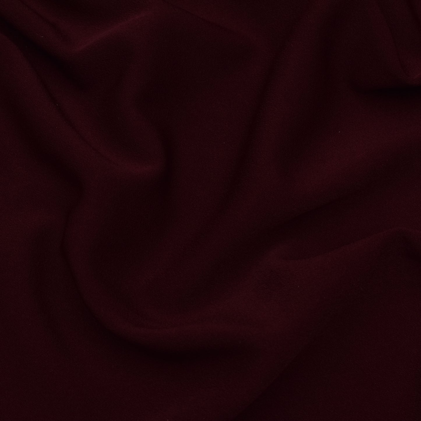 Mahogany Red Solid Color Banana Crepe Fabric