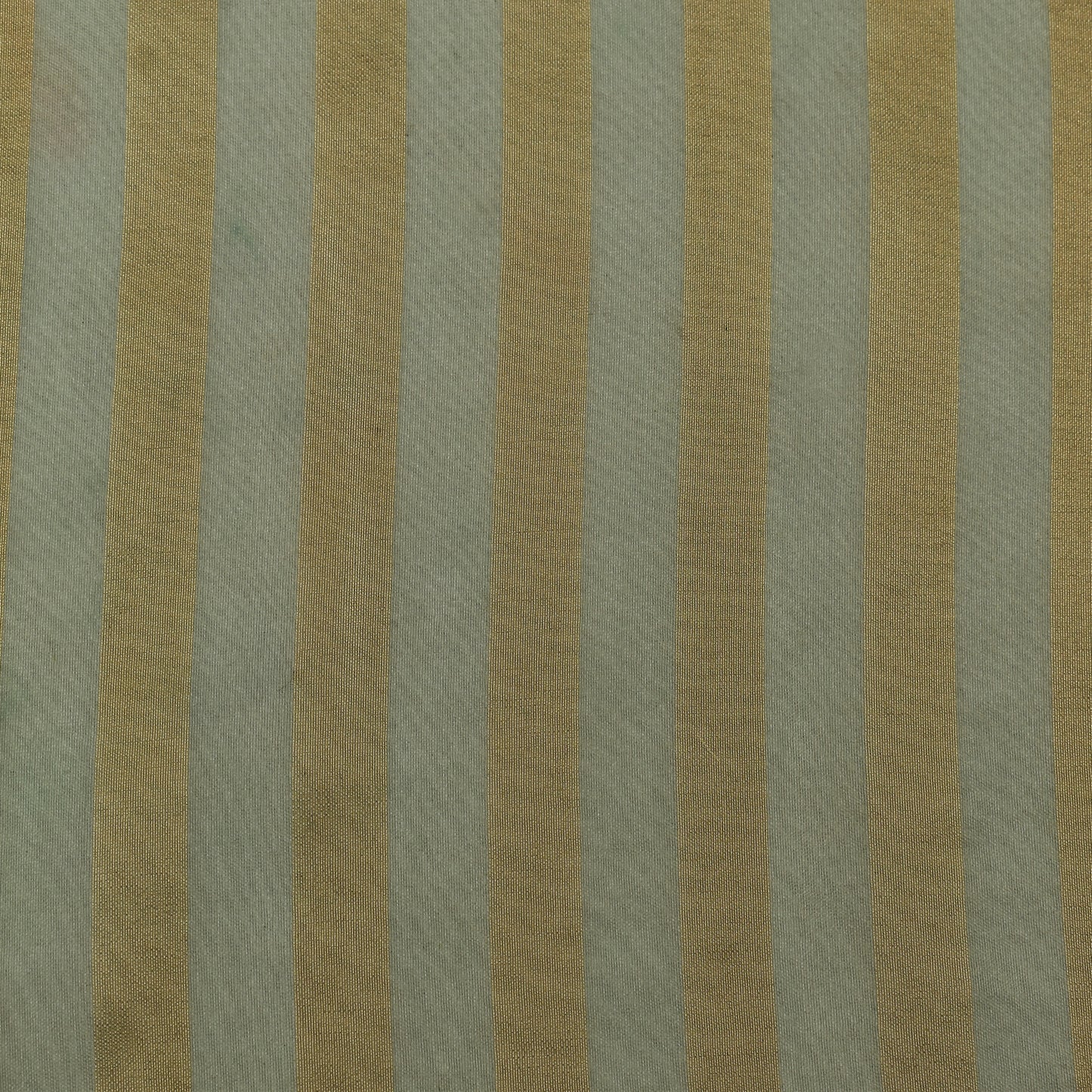 Green Color Organza Zari Stripe Fabric