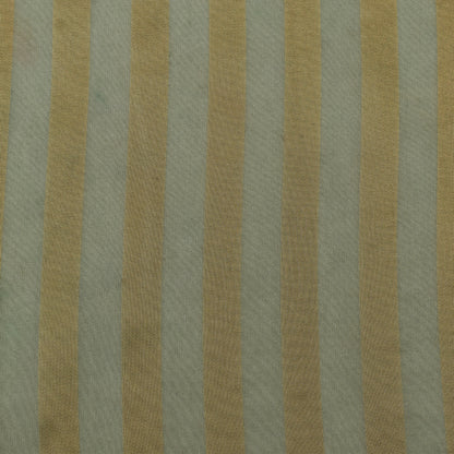 Green Color Organza Zari Stripe Fabric