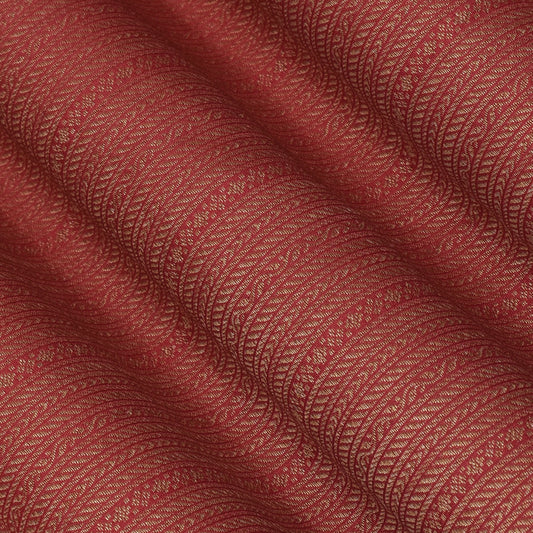 Gajri  Color Brocade Fabric