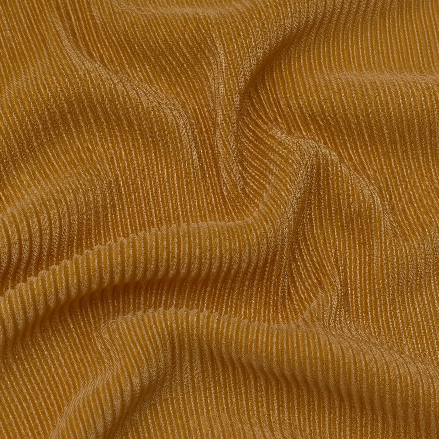 Yellow Color Crush Satin Fabric