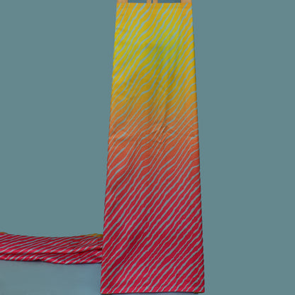 Shaded Slub Tussar Print Fabric