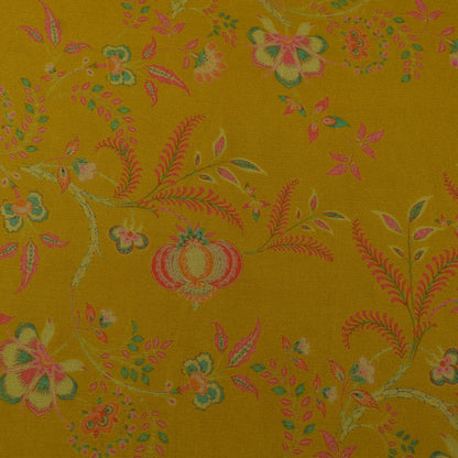 Multicolor Chinon Floral Print Fabric