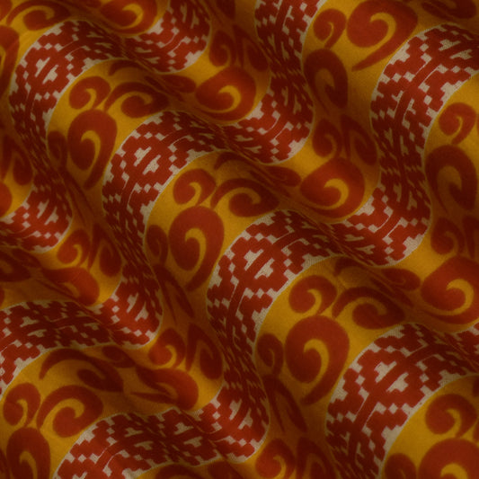 Multi Color Modal Satin Print Fabric