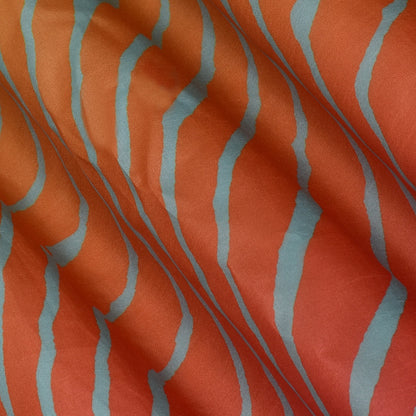 Shaded Slub Tussar Print Fabric