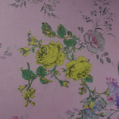 Pink Color Chiffon Hydra Print Fabric